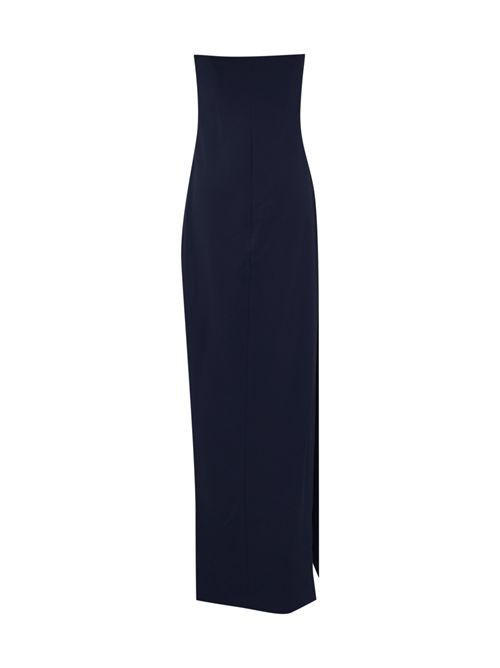 Abito Red Carpet lungo a tubino in doppio crepe Oltremare Elisabetta Franchi | ABR4652E2DC8